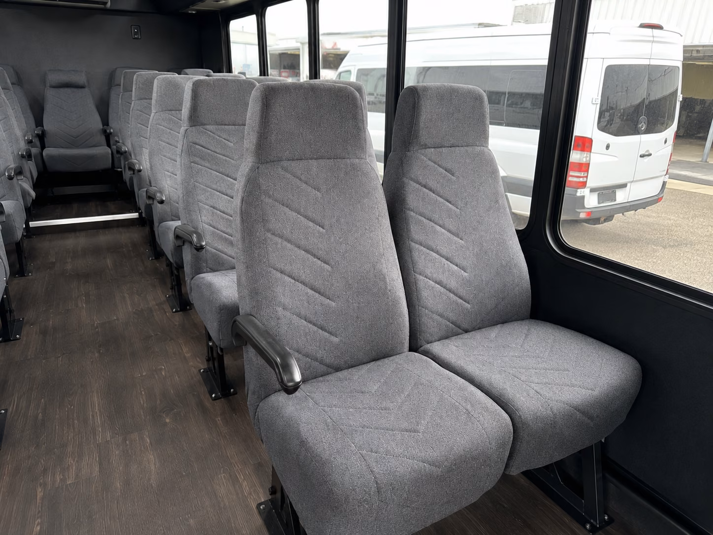 orlando 18 passenger minibus inside