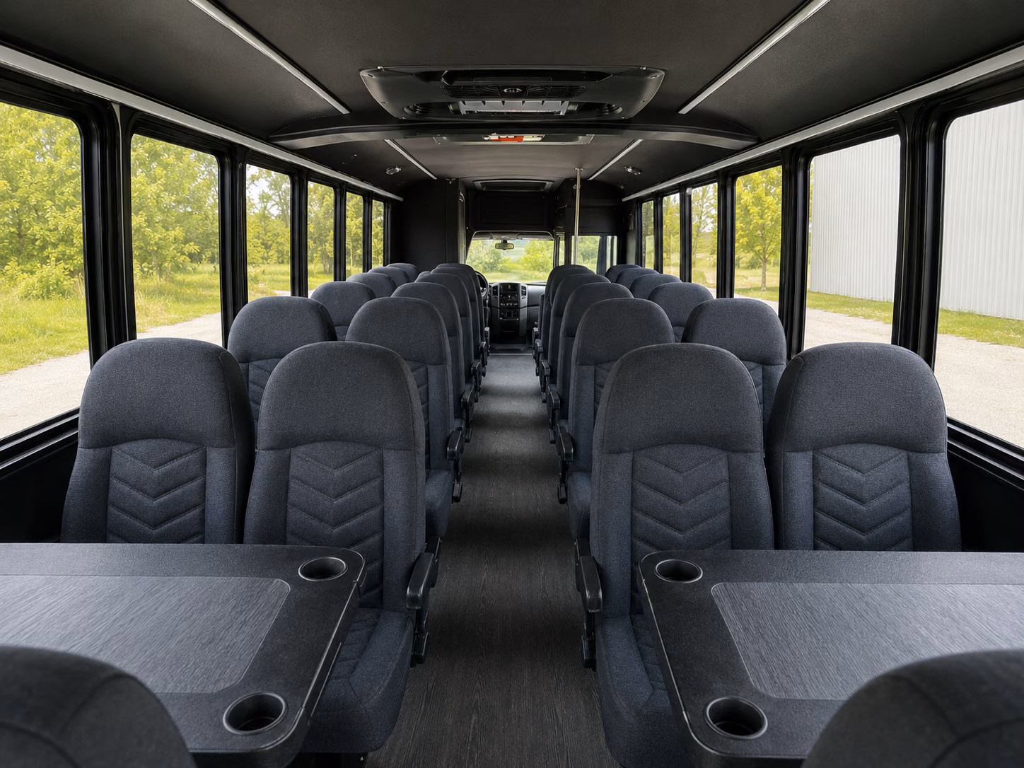 orlando 20 passenger minibus inside