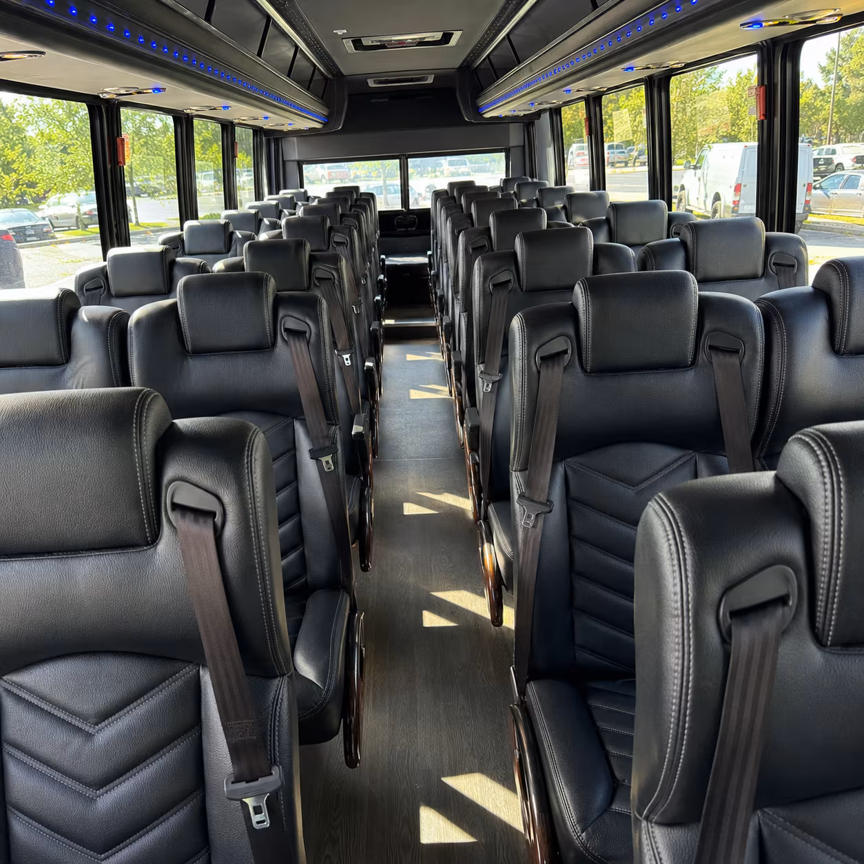 orlando 25 passenger minibus inside