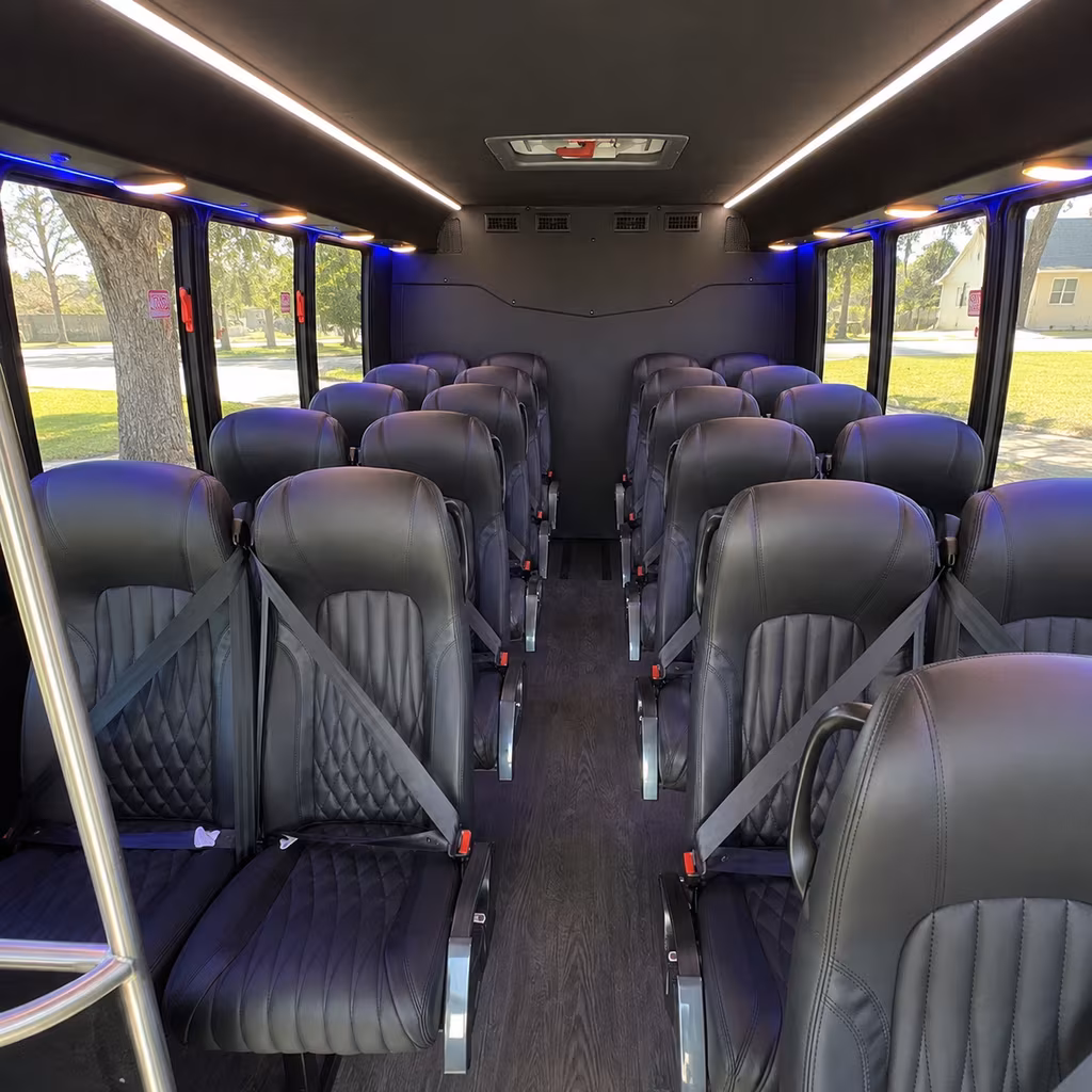 orlando 25 passenger minibus interior