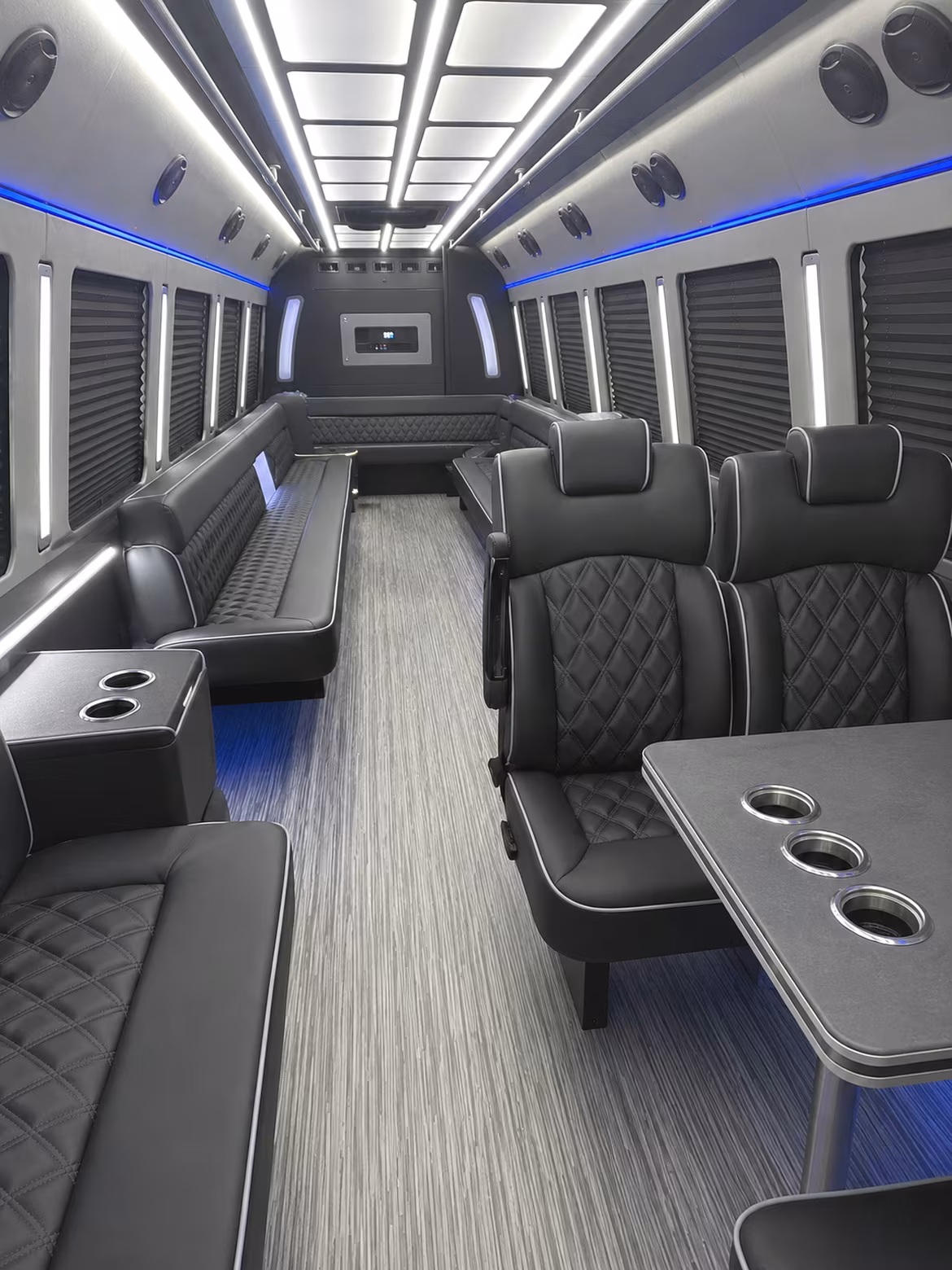 orlando 25 passenger party bus inside