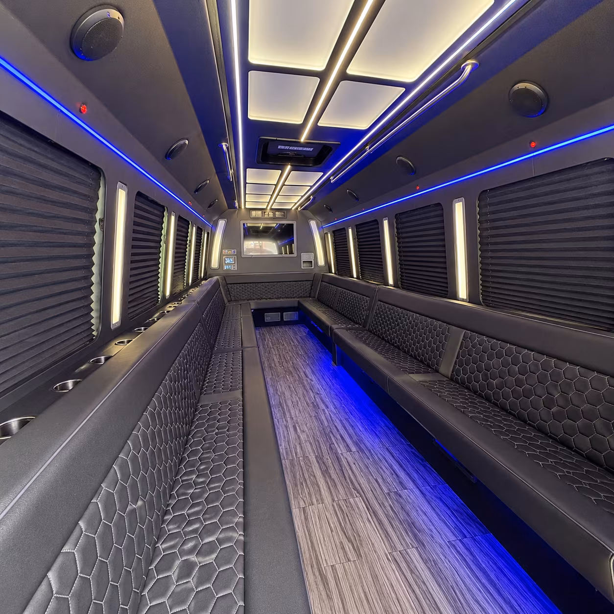 orlando 30 passenger party bus interior