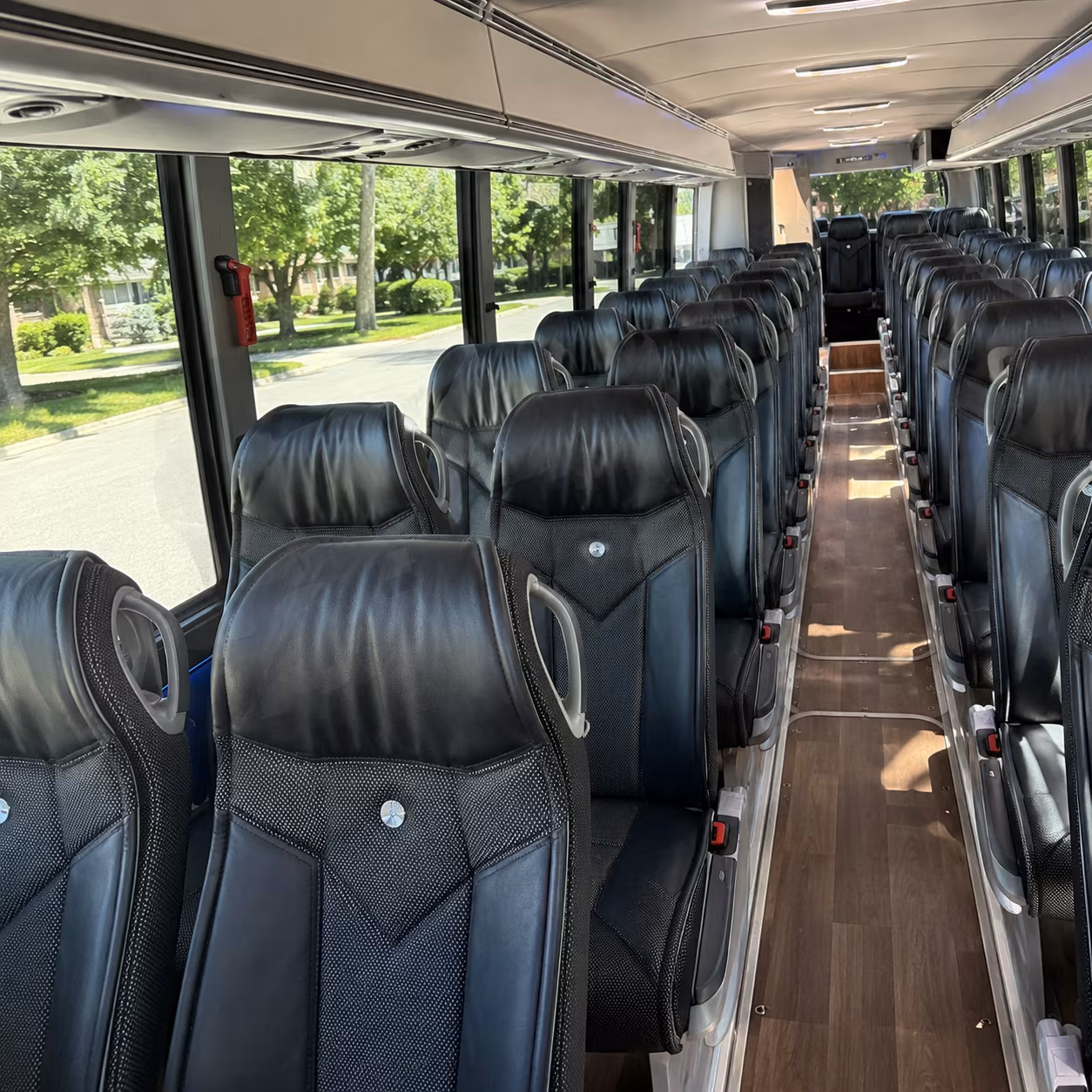 orlando 40 passenger charter bus inside