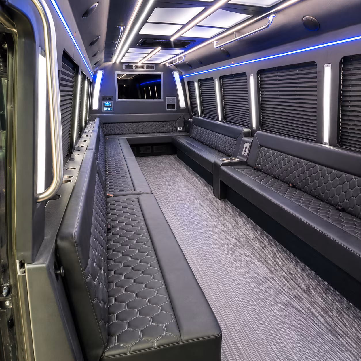 orlando 40 passenger party bus interior