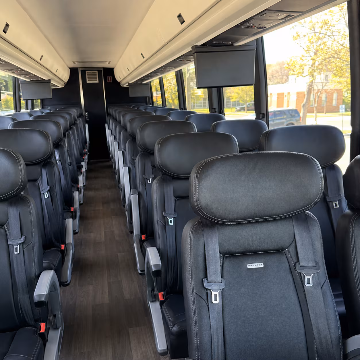 orlando 45 passenger charter bus inside