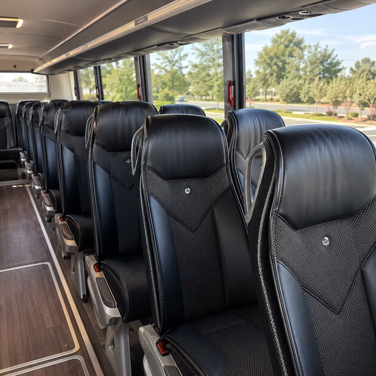 orlando 45 passenger charter bus interior