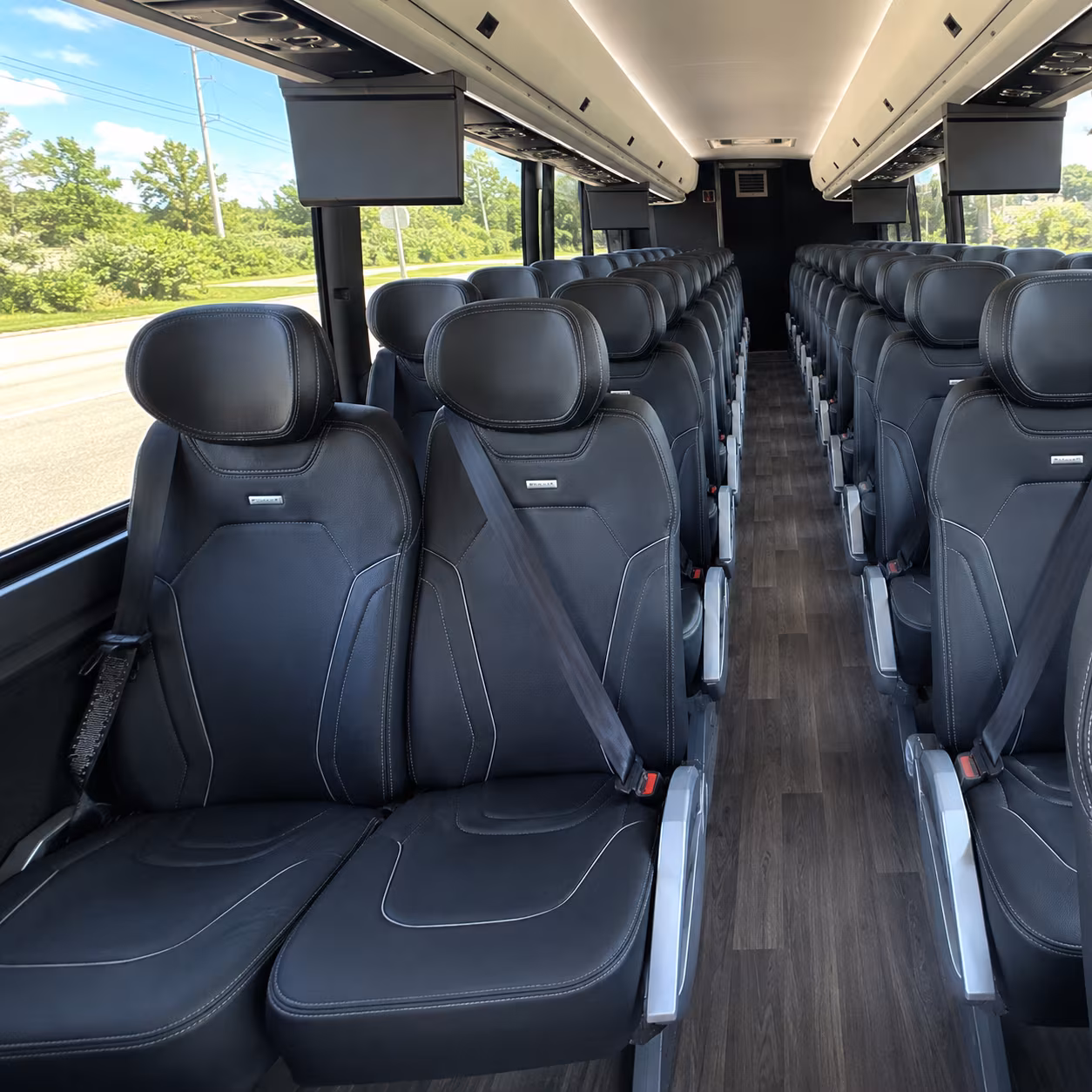 orlando 47 passenger charter bus inside
