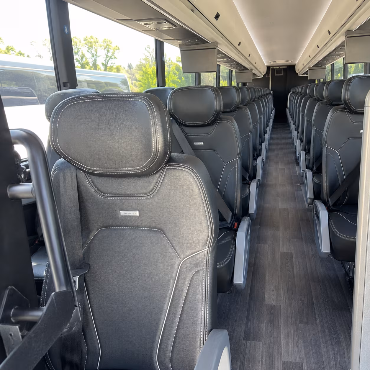 orlando 47 passenger charter bus interior