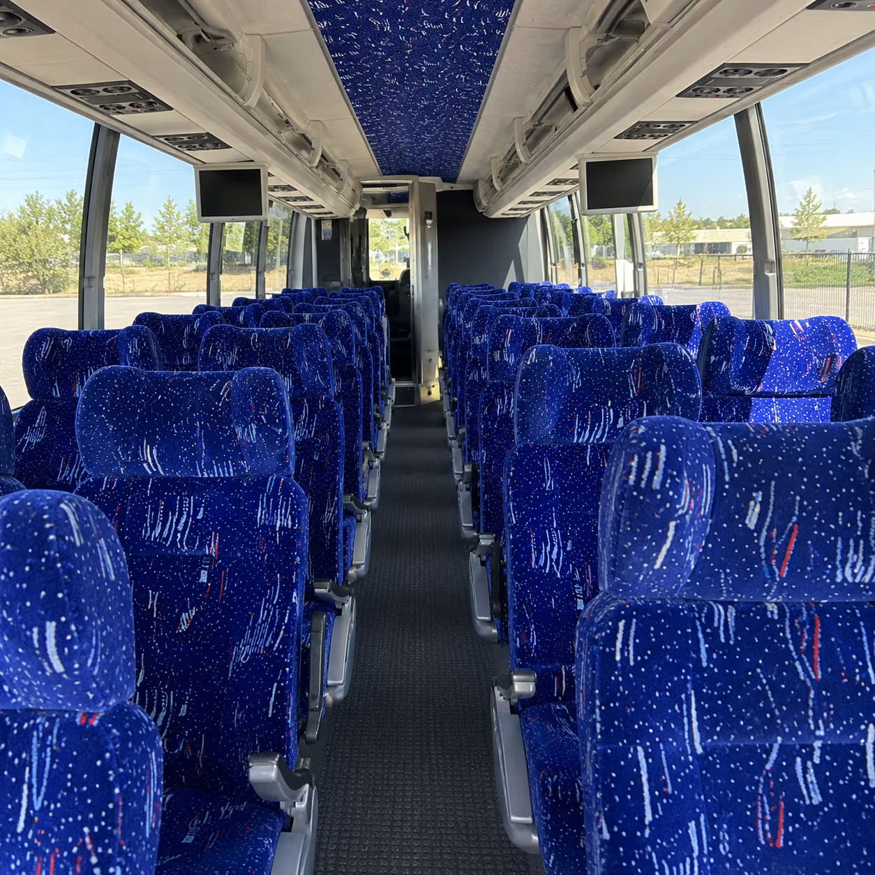 orlando 54 passenger charter bus interior